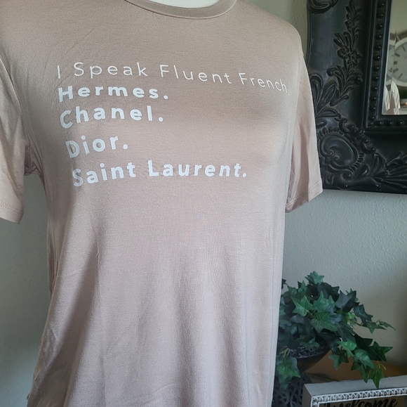 New LA/TC I Speak Fluent French Women's T-shirt - Picture 1 of 4